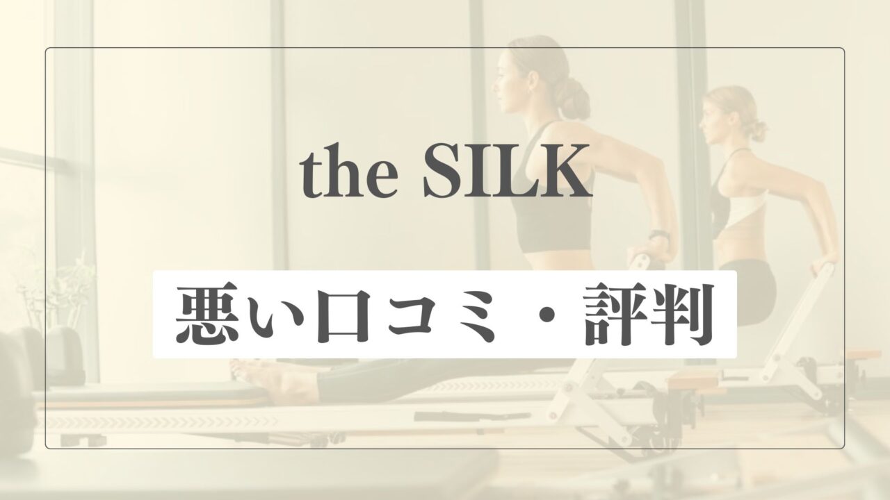 【悪い口コミ・評判】the SILK(ザシルク)の微妙な点