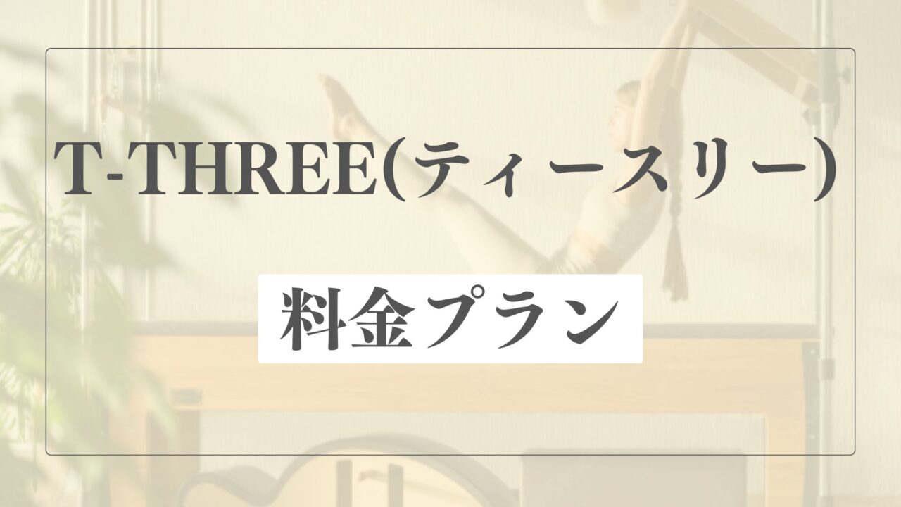 T-THREE(ティースリー)の料金プラン